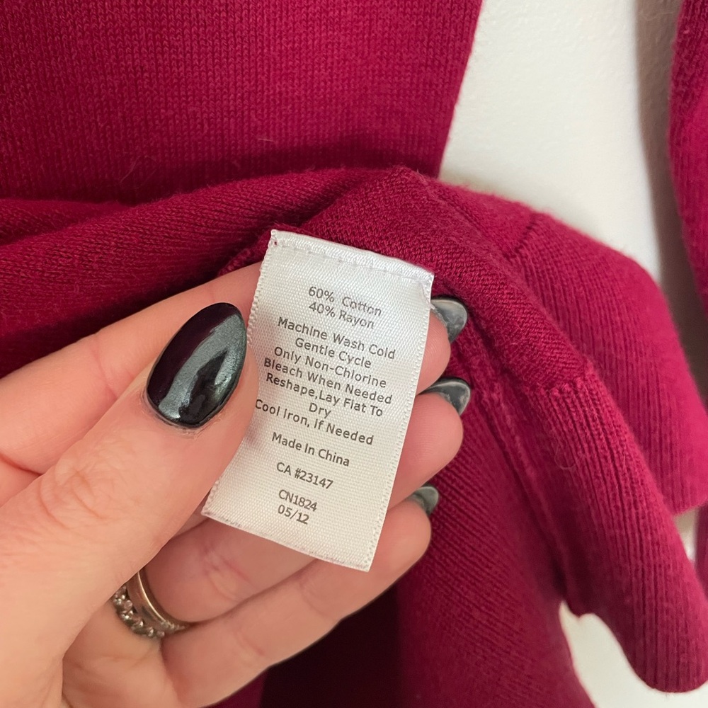 Talbots Fuchsia Pink Sweater Preppy Spring - Picture 4 of 5